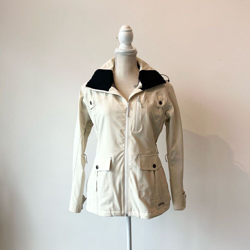 Size M Cream Solstice Outdoor Jacket